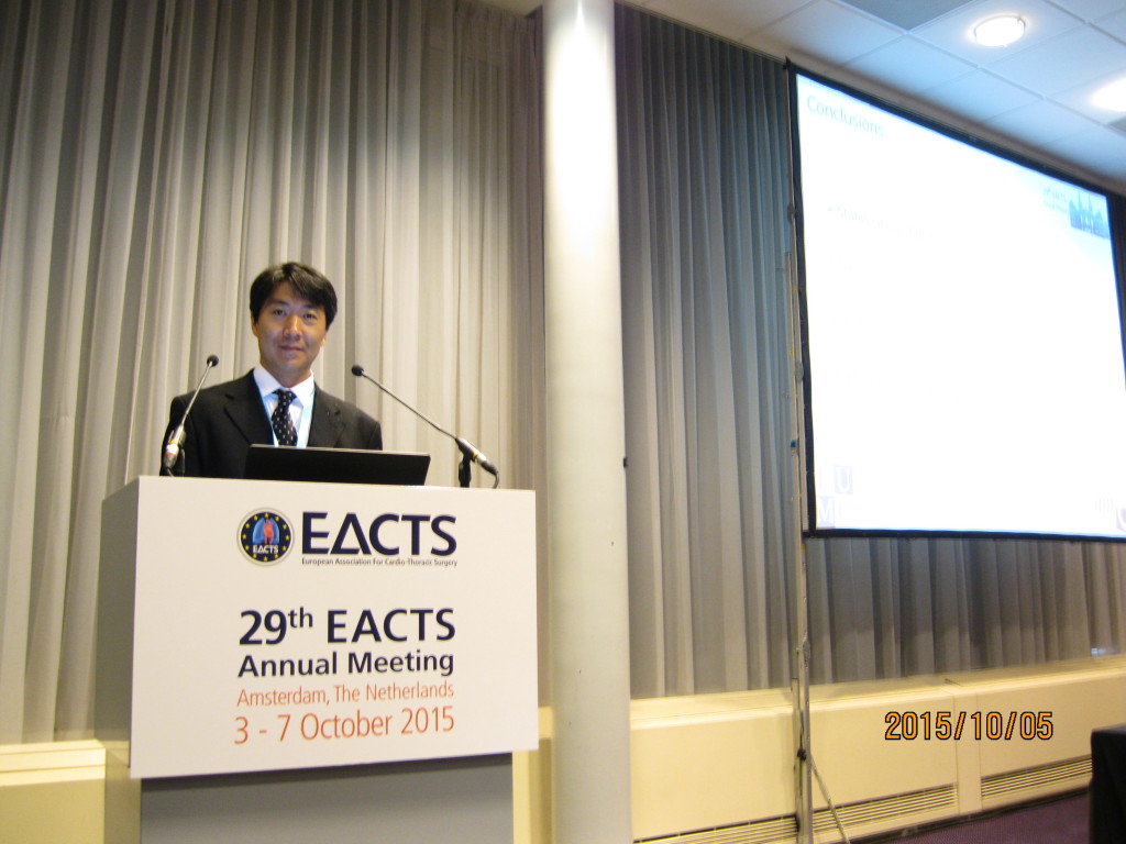 29th EACTS Annual Meeting @ Amsterdam, The Netherlands